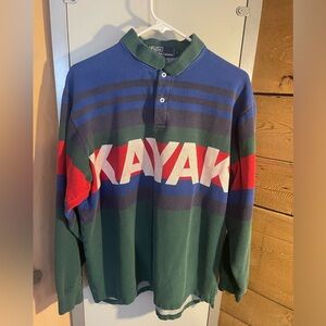 RARE vintage Ralph Lauren Kayak Rugby Polo size Large